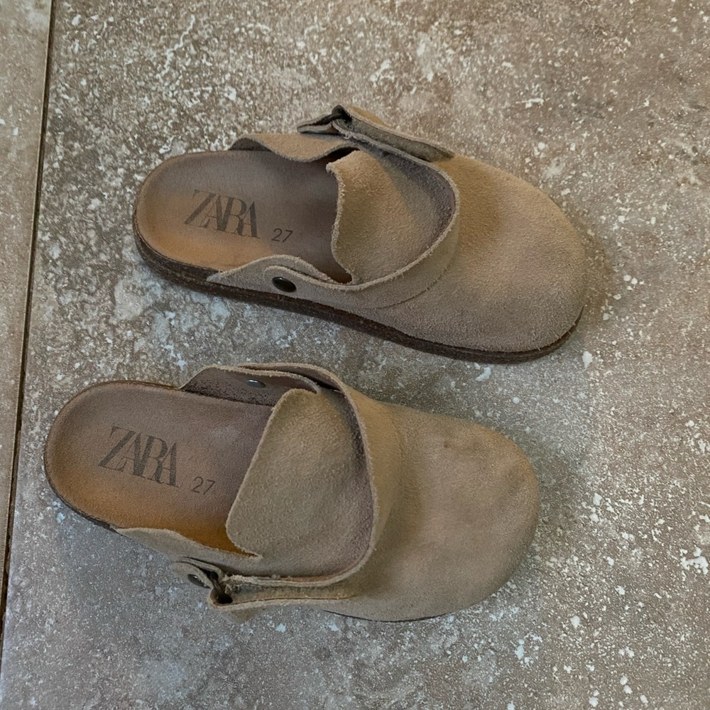 Zara boys leather shoes size 27